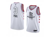Houston Rockets #3 White Chris Paul 2019 All-Star Game Swingman Jersey Men's