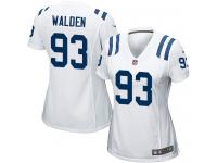 Indianapolis Colts Erik Walden Women's Road Jersey - White Nike NFL #93 Game