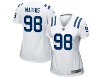 Indianapolis Colts Robert Mathis Women's Road Jersey - White Nike NFL #98 Game