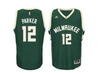 Jabari Parker Milwaukee Bucks adidas Swingman climacool Jersey - Hunter Green