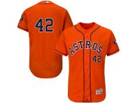 Jackie Robinson Houston Astros Majestic Authentic Collection Flexbase Jersey - Orange