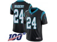 James Bradberry Men's Black Limited Jersey #24 Football Home Carolina Panthers 100th Season Vapor Untouchable