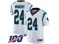 James Bradberry Men's White Limited Jersey #24 Football Road Carolina Panthers 100th Season Vapor Untouchable