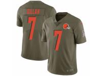 Jamie Gillan Men's Cleveland Browns Nike 2017 Salute to Service Jersey - Limited Green