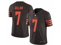 Jamie Gillan Men's Cleveland Browns Nike Color Rush Jersey - Limited Brown