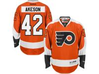Jason Akeson Philadelphia Flyers Reebok Home Premier Jersey C Orange