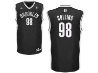 Jason Collins Brooklyn Nets adidas Replica Road Jersey - Black