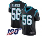 Jermaine Carter Men's Black Limited Jersey #56 Football Home Carolina Panthers 100th Season Vapor Untouchable