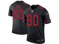Jerry Rice Men's San Francisco 49ers Nike Color Rush Jersey - Legend Vapor Untouchable Black