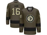 Jets #16 Andrew Ladd Green Salute to Service Stitched NHL Jersey