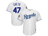 Johnny Cueto Kansas City Royals Majestic 2015 World Series Champions Cool Base Player Jersey - White