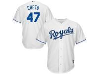 Johnny Cueto Kansas City Royals Majestic Official Cool Base Player Jersey - White