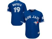 Jose Bautista Toronto Blue Jays Majestic Cool Base 40th Anniversary Patch Jersey - Royal