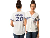 Josh Donaldson Toronto Blue Jays Majestic Women's Cool Base Player Jersey - White