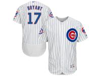 Kris Bryant Chicago Cubs Majestic Flexbase Authentic Collection Jersey with 100 Years at Wrigley Field Commemorative Patch - White Royal