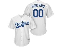 L.A. Dodgers Majestic Cool Base Custom Jersey - White