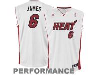LeBron James Miami Heat adidas Youth Replica Home Jersey - White