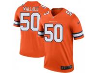 Legend Vapor Untouchable Men's Aaron Wallace Denver Broncos Nike Color Rush Jersey - Orange