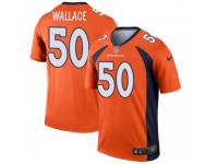 Legend Vapor Untouchable Men's Aaron Wallace Denver Broncos Nike Jersey - Orange