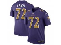 Legend Vapor Untouchable Men's Alex Lewis Baltimore Ravens Nike Color Rush Jersey - Purple