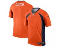 Legend Vapor Untouchable Men's Custom Denver Broncos Nike Jersey - Orange