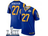 Legend Vapor Untouchable Men's Darrell Henderson Los Angeles Rams Nike Super Bowl LIII Bound Jersey - Royal