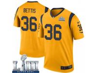 Legend Vapor Untouchable Men's Jerome Bettis Los Angeles Rams Nike Color Rush Super Bowl LIII Bound Jersey - Gold