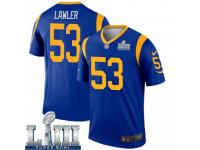 Legend Vapor Untouchable Men's Justin Lawler Los Angeles Rams Nike Super Bowl LIII Bound Jersey - Royal
