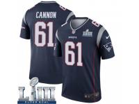 Legend Vapor Untouchable Men's Marcus Cannon New England Patriots Nike Super Bowl LIII Jersey - Navy