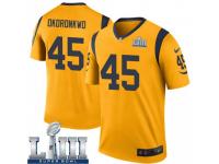 Legend Vapor Untouchable Men's Ogbonnia Okoronkwo Los Angeles Rams Nike Color Rush Super Bowl LIII Bound Jersey - Gold