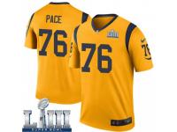 Legend Vapor Untouchable Men's Orlando Pace Los Angeles Rams Nike Color Rush Super Bowl LIII Bound Jersey - Gold