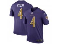 Legend Vapor Untouchable Men's Sam Koch Baltimore Ravens Nike Color Rush Jersey - Purple