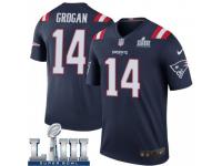 Legend Vapor Untouchable Men's Steve Grogan New England Patriots Nike Color Rush Super Bowl LIII Jersey - Navy