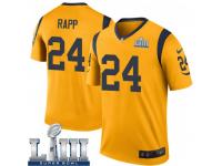 Legend Vapor Untouchable Men's Taylor Rapp Los Angeles Rams Nike Color Rush Super Bowl LIII Bound Jersey - Gold