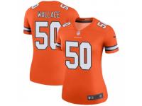 Legend Vapor Untouchable Women's Aaron Wallace Denver Broncos Nike Color Rush Jersey - Orange