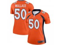 Legend Vapor Untouchable Women's Aaron Wallace Denver Broncos Nike Jersey - Orange