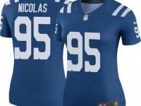 Legend Vapor Untouchable Women's Dadi Nicolas Indianapolis Colts Nike Color Rush Jersey - Royal