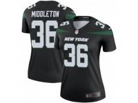 Legend Vapor Untouchable Women's Doug Middleton New York Jets Nike Color Rush Jersey - Stealth Black
