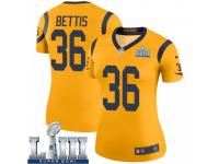 Legend Vapor Untouchable Women's Jerome Bettis Los Angeles Rams Nike Color Rush Super Bowl LIII Bound Jersey - Gold