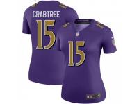Legend Vapor Untouchable Women's Michael Crabtree Baltimore Ravens Nike Color Rush Jersey - Purple