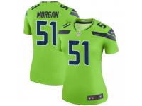 Legend Vapor Untouchable Women's Mike Morgan Seattle Seahawks Nike Color Rush Neon Jersey - Green