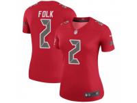 Legend Vapor Untouchable Women's Nick Folk Tampa Bay Buccaneers Nike Color Rush Jersey - Red