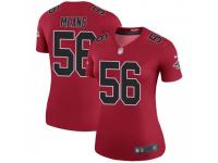 Legend Vapor Untouchable Women's Steven Means Atlanta Falcons Nike Color Rush Jersey - Red