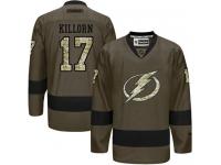 Lightning #17 Alex Killorn Green Salute to Service Stitched NHL Jersey