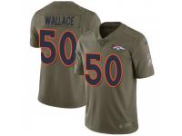 Limited Men's Aaron Wallace Denver Broncos Nike 2017 Salute to Service Jersey - Green