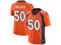 Limited Men's Aaron Wallace Denver Broncos Nike Team Color Vapor Untouchable Jersey - Orange