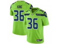 Limited Men's Akeem King Seattle Seahawks Nike Color Rush Neon Jersey - Green