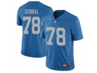 Limited Men's Andrew Donnal Detroit Lions Nike Throwback Vapor Untouchable Jersey - Blue