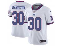 Limited Men's Antonio Hamilton New York Giants Nike Color Rush Jersey - White