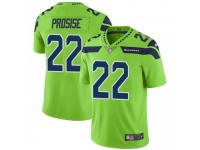 Limited Men's C.J. Prosise Seattle Seahawks Nike Color Rush Neon Jersey - Green